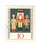 Stamps Germany -  El arte popular de los Montes metalicos, Cascanueces