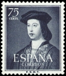 Sellos de Europa - Espaa -  ESPAÑA SEGUNDO CENTENARIO Nº 1107 **75C AZUL OSCURO FERNANDO EL CATOLICO