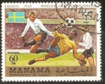 Stamps United Arab Emirates -  CAMPEONATO   MUNDIAL   DE  FUTBOL  SUECIA  1958