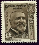 Stamps Spain -  40 Aniversario de la Asociacion de la Prensa. Jose Francos Rodriguez