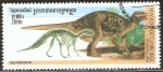 Sellos de Asia - Camboya -  ANIMALES  PREHISTÒRICOS.  IGUANODON