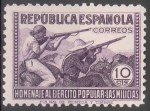 Stamps Spain -  ESPAÑA 793 HOMENAJE AL EJERCITO POPULAR