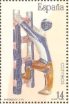 Stamps Spain -  CERÀMICA   ESPAÑOLA.  FIGURA  ABSTRACTA.  SARGADELOS  SIGLO  XX.  GALICIA.
