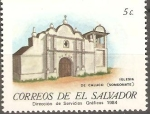 Sellos de America - El Salvador -  IGLESIAS  COLONIALES.  IGLESIA  DE  CALUCO.  SONSONATE.