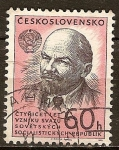 Stamps Czechoslovakia -  40a Aniv de la URSS Lenin.