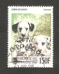 Sellos de Africa - Benin -  Perros de raza, Dálmata 