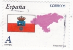 Sellos de Europa - Espaa -  CANTABRIA- Mapa y Bandera (7)