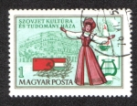 Stamps Hungary -  La Ciencia y la Casa de la Cultura Soviética