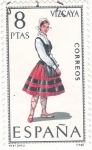 Stamps Spain -  VIZCAYA -Trajes típicos españoles (7)