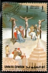 Stamps United Arab Emirates -  7  UMM AL QIWAIN La^Pasión de Cristo