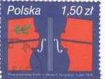 Stamps Poland -  Violín