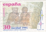 Sellos de Europa - Espaa -  Navidad-1995 Adoración de los reyes  (8)