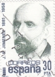 Stamps Spain -  Juan Ramón Jimenez 1881-1958  Poéta  (8)