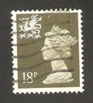 Stamps United Kingdom -  1255 - Elizabeth II, emisión regional de Pais de Gales