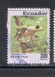 Sellos de America - Ecuador -  Anfibios, rana de chocó