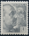 Sellos de Europa - Espaa -  ESPAÑA 931 GENERAL FRANCO Y ESCUDO DE ESPAÑA