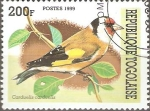 Stamps Togo -  AVES.  CARDUELIS  CARDUELIS.