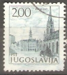 Stamps Yugoslavia -  CATEDRAL  Y  EDIFICIO  ESTATAL.  NOVI  SAD.