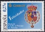 Stamps Spain -  Boda de S.A.R. el principe de Asturias