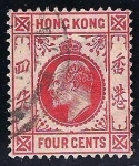 Stamps Hong Kong -  Rey Eduardo VII.