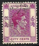 Stamps Hong Kong -  Rey Jorge VI.