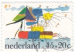 Stamps Netherlands -  DIBUJO INFANTIL