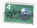 Stamps Australia -  150 años de la banca 1817-1967