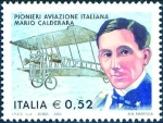 Sellos de Europa - Italia -  2563 - Pioneros de la aviacion italiana - Mario Calderara