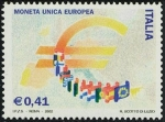 Sellos de Europa - Italia -  2473a - Introduccion del Euro