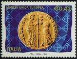 Sellos de Europa - Italia -  2472a - Introduccion del Euro