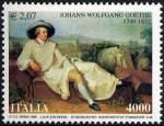 Sellos de Europa - Italia -  2304 - Johann Wolfgang von Goethe