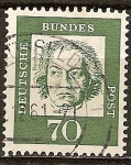 Stamps Germany -  Ludwig van Beethoven (1770-1827), compositor del clasicismo vienés.