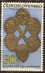 Stamps Czechoslovakia -  Descubrimientos arqueológicos en Bohemia y Eslovaquia (siglo 6 al 8).