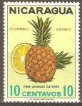 Stamps Nicaragua -  FRUTAS.  PIÑA.