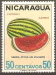 Stamps : America : Nicaragua :  FRUTAS.  SANDÌA.
