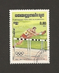 Stamps Cambodia -  XXII Juegos Olimpicos Los Angeles