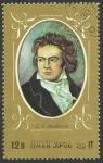 Sellos de Asia - Om�n -  Beethoven