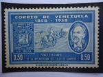 Sellos del Mundo : America : Venezuela : Primer Centenario de la Implantación del Sello de Correo -Correos de Venezuela 1858-1958