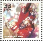 Sellos de America - Estados Unidos -  CELEBRAR  EL  SIGLO.  SAN  FRANCISCO  49 ers.