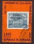 Stamps : America : Honduras :  Centenario del sello postal