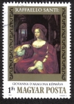 Stamps Hungary -  Raphael Imagen de GIOVANNA D'ARAGONA