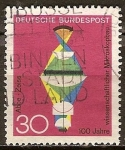 Stamps Germany -  100 años de microscopios científicos, Zeiss Abbe.