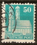 Stamps Germany -  Catedral de Nuestra Señora de Múnich.Ocupación aliada general.