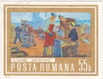 Stamps Romania -  Pintura- soldadores navales