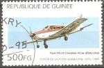 Stamps Guinea -  AVIONETA  PIPER  PA-28  CHEROKEE  ARROW