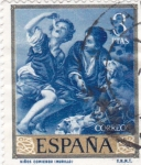 Stamps Spain -  NIÑOS COMIENDO (Murillo) (13)