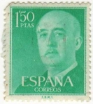 Stamps : Europe : Spain :  1155.- General Franco