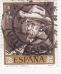 Stamps Spain -  AUTORETRATO (Sorolla) (13)