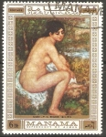 Sellos del Mundo : Asia : Emiratos_rabes_Unidos : DESNUDO.  PINTURA  DE  RENOIR.