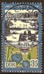 Stamps Germany -  Parques y jardines en DDR ( Wiesenburg Parque).